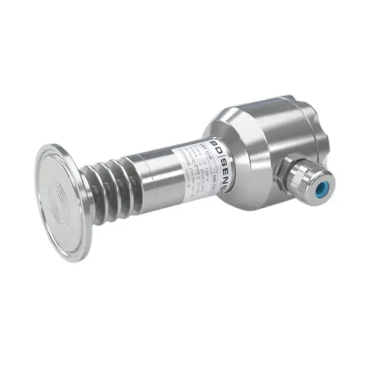 [500-2500-1-5-800-K31-1-0-1-000] Pressure sensor DMP331P, 0-0.25 bar, 4-20 mA, G 1" flush cone, field housing, IP67, cable gland M 16 x 1,5