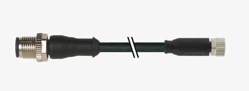 [11230429] Savienošanas kabelis 4-pin M12 paps/ 4-pin M8 mamma, 10cm