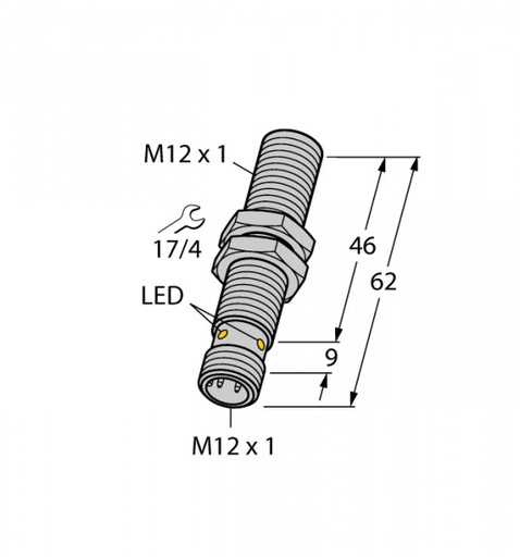 [1579913] Magnate induction sensor BIM-M12E-AP4X-H1141