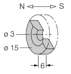 [6900216] Magnet DRM15-6-3