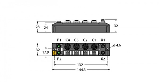 [6814024] Multiprotocol module TBEN-S2-4IOL