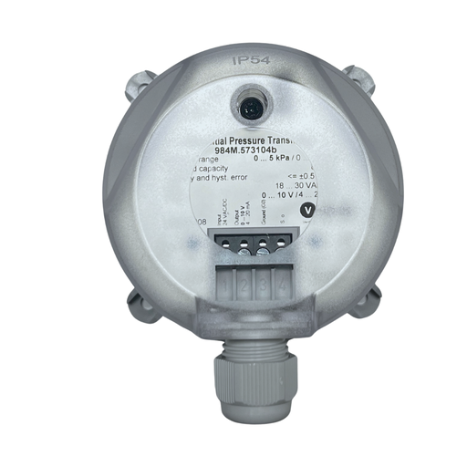 [984M573104] Diferenciālā spiediena sensors 0-10Vdc, 4-20mA, 0-5kPa/ 0-10kPa, bez displeja
