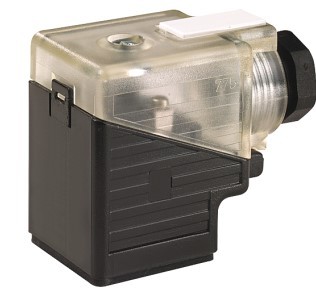 [7000-29521-0000000] Connector for valve, LED, form A 18 mm, 24…230V LED M16x1.5 Bridge Rectifi