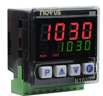 [8103090102] Temperatūras regulators taimeris N1030T-PR, 24Vdc, Pt100/J/K/T, 1 relay+SSR out, 48x48 mm