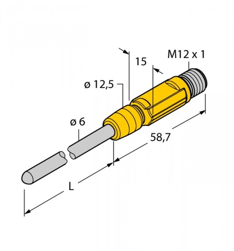 [9910542] Temperature sensor TTM100C-206A-CF-LI6-H1140-L150; 0-100 &#039;C