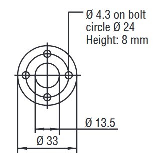 [201 542-2] Magnet MTS, ring 33 mm OD, SR12