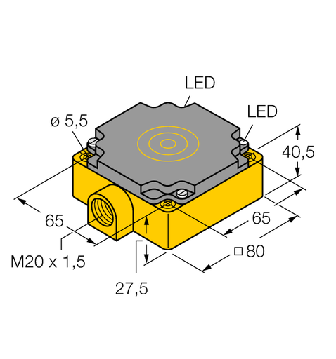[1540800] Induktīvais sensors NI75U-CP80-VP4X2