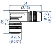 [560779] Konektors M16,7 pin, female, SSI