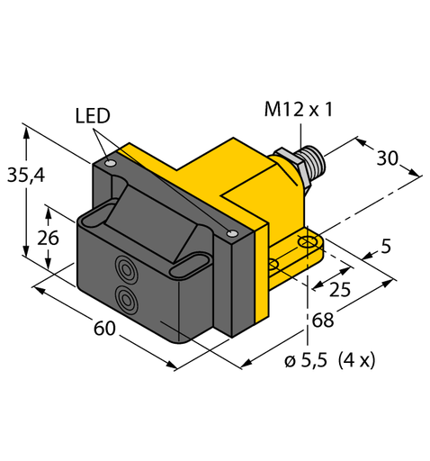 [1569904] Induktīvais sensors NI4-DSU26-2AP4X2-H1141