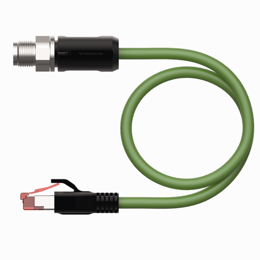 [100047155] Konektors RSSX-RJ45S-8814-3M, M12x1 X-coded uz RJ45, 3 metri kabelis