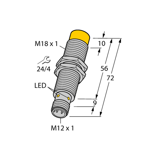 [1645143] Inductive sensor Ni12U-M18E-AP6X-H1141