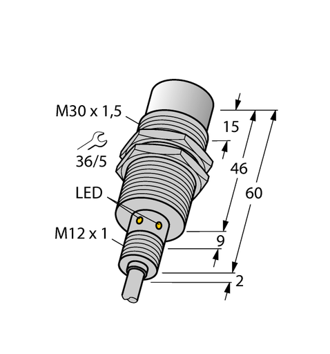 [1634821] Induktīvais sensors NI30U-EM30WD-AP6X