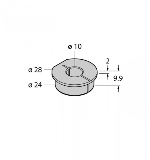 [1590931] Mounting element FOR RA4-QR24, 10 mm axis