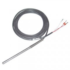 [ET201-D6L80-S3] Temperatūras sensors PT100, <200°C, 6x80mm, 3m kab. 