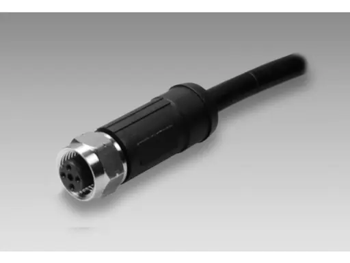 [10129332] Connection cable 5 m shielded with female connector M12, 8-pin, straight (ESG 34FH0500G)