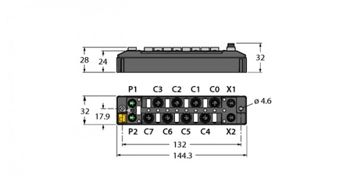 [6814023] Multiprotocol module TBEN-1-8DXP