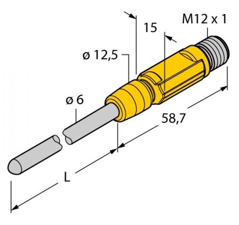 [9910624] Temperature sensor TTM-206A-CF-LIUPN-H1140-L100