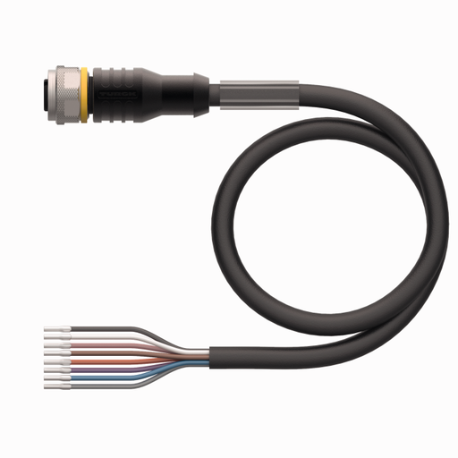 [6629121] Connection cable RKSV8T-5/TEL, shielded