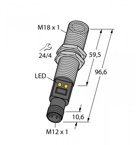 [3076327] Bezkontakta temperatūras sensors M18TIP14Q