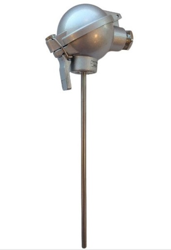 [17-1-6.0-3-350-CE11(NAA HEAD)-R100-B-TBCSL4] Temperatūras sensors PT100, <600C, 6x350mm, Mineral Insulated, NAA galva, IP67
