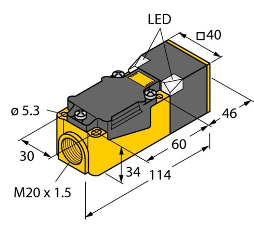 [15694] Induktīvais sensors Ni35-CP40-VP4X2