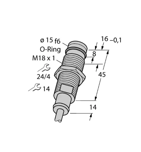 [1688003] Inductive Sensor For High Pressures BID2-G180-AP6/S212