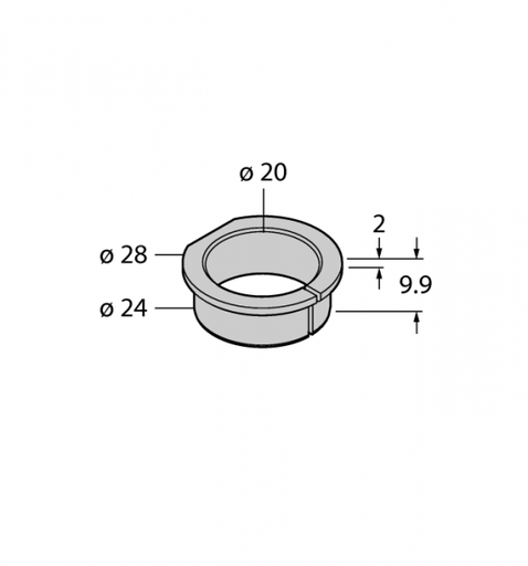 [1593019] Mounting for encoder AISI, RA1-EQR24 20 mm