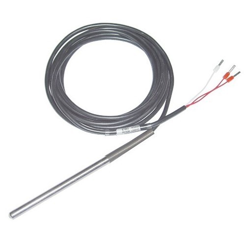 [ET201-D6L100-S3] Temperature sensor PT100, -50/200C, 6 x 100 mm, 3 m cab.