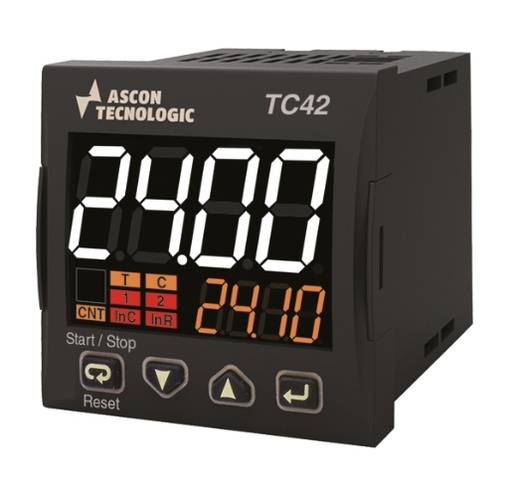 [TC42LLRRVJ] Timer, counter and digital power limiter, 24VDC, NPN-PNP, 2x Relay output