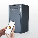 Parcel box, private, code or app open/close, BLE