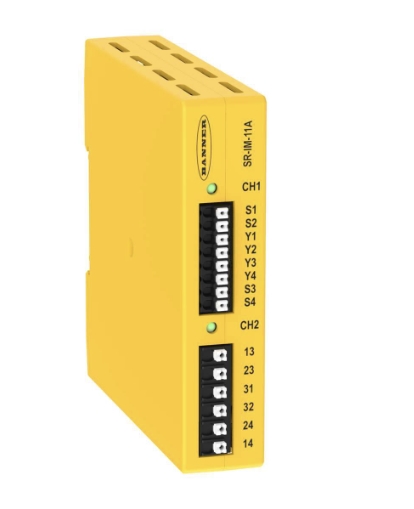 [3805733] Safety relay SR-IM-11A, Input 2xOSSD (1 Dual/Single Channel), with EDM, output: 2xNO 6A, Aux Output: 1 NC, 6 A
