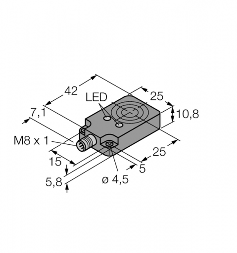 [1662002] Induktīvais sensors Bi8U-Q10-AP6X2-V1131