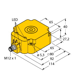[1562000] Induktīvais sensors BI50U-Q80-VP4X2-H1141