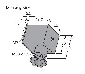 [8028723] Vārsta konektors typ A, 250Vac, 2pin, +PE