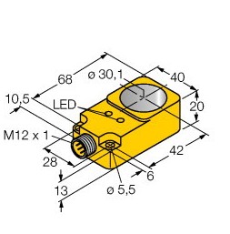[1407500] Inductive sensor BI30R-Q20-AP6X2-H1141