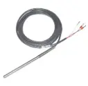 Temperatūras sensors PT1000, 3x100mm, <200°C, 3m kabelis
