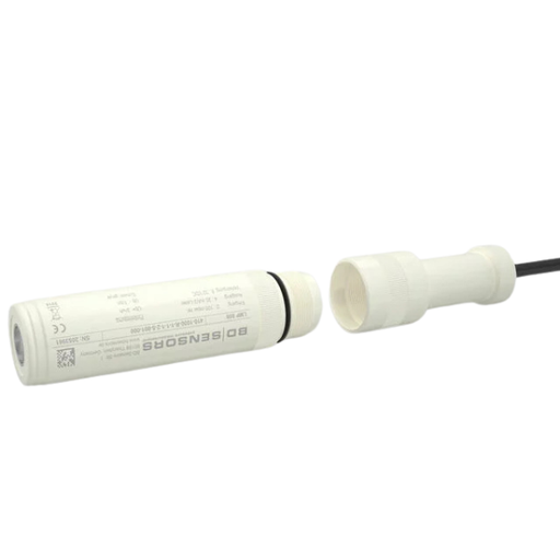 [411-6000-R-1-1S-1-2-3-010-106] Level sensor LMP 808, submersible, with detachable probe from cable section, 0-6mH2O, SIL2 4-20mA, Viton FKM seal, 0.35% accuracy, 10m PUR cable, PP-HT housing material, version for mounting in 20mm pipe