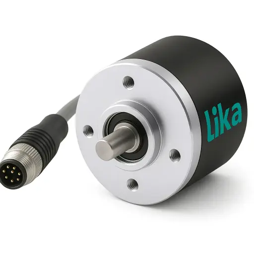 [I41-H4-00360-ZCU-06-ST-AM005] Encoder I41, 6 mm shaft, AB0/, 0.5 m, M12, 8 pin, pigtail