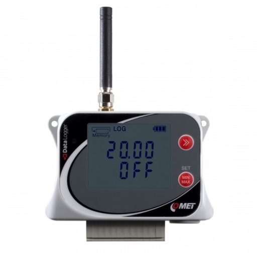 [U6841M] Data logger, GSM, 3 x 0-20 mA, 1 xbin, 5200 mAh, IP20