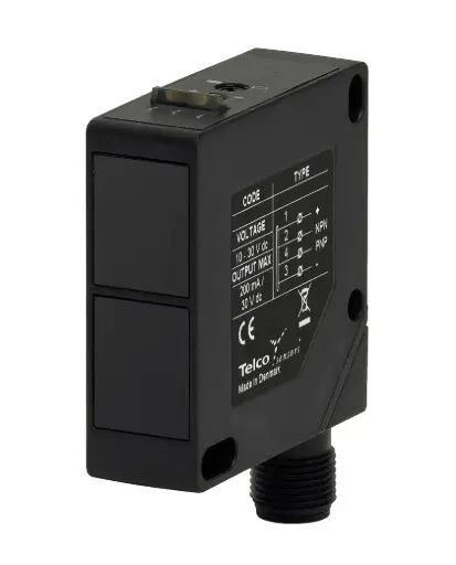 [SPBS2600J] Photo sensor SPBS2600J, 0.5 m, BGS, IR, PNP/NPN, NC/NO, 4 pin, M12 plug