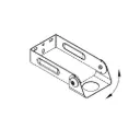 Accessories Mounting bracket NR 7000, vertically rotable, fits for G1½", L=200mm (7.9"), 1.4404 (316L)
