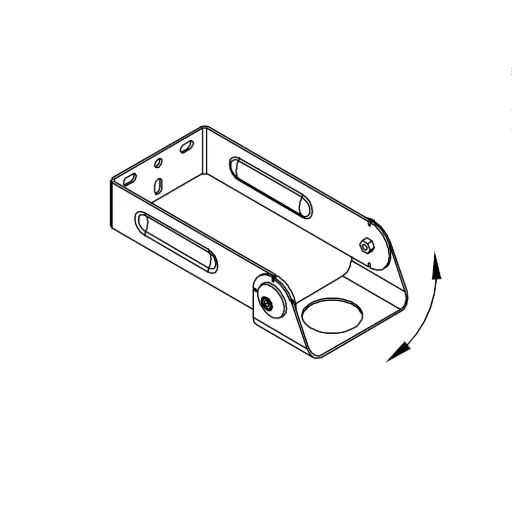 [zu400755] Accessories Mounting bracket NR 7000, vertically rotable, fits for G1½", L=200mm (7.9"), 1.4404 (316L)