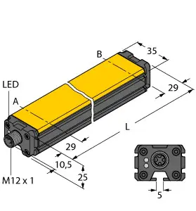 [100012825] Inductive Linear Position Sensor IO-Link LI300P0-Q25LM0-IOLX3-H1141