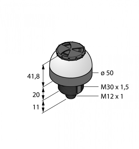 [3802154] LED indication, M12, RGB, sound signal K50L2RGB7ALSQ