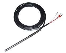 [ET201-D5L50-Pt100A-F6] Temperature sensor PT100, 5 x 50 mm, Teflon cable 6 m